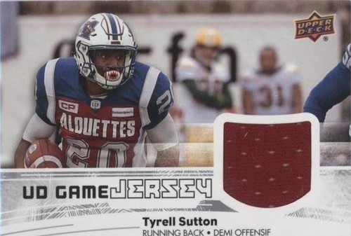 2018 Upper Deck CFL Tyrell Sutton #GJ-TS