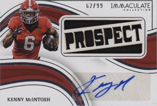 2023 Panini Immaculate Collection Collegiate Kenny McIntosh #TS-KMC