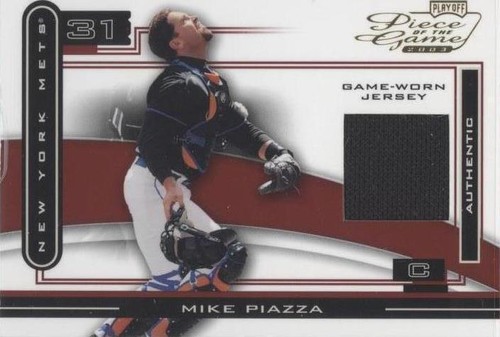 2003 Playoff Piece of the Game - Mike Piazza #POG-68