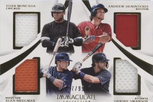2017 Panini Immaculate Collection - Alex Bregman Andrew Benintendi Dansby Swanson #IQP-MBBS