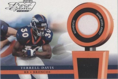 2002 Playoff Piece of the Game Terrell Davis #POG-49
