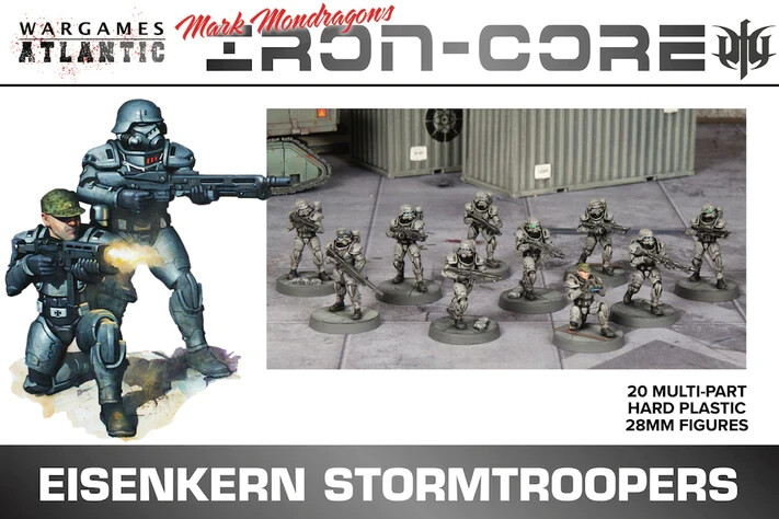 Wargame Atlantic Imperial Guard Eisenkern Stormtroopers x20 Бокс-сет 28 мм