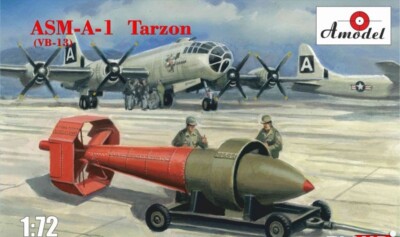 Amodel NA72013 ASM-A-1 Tarzon (VB-13) US guided bomb model, 1:72 scale plastic