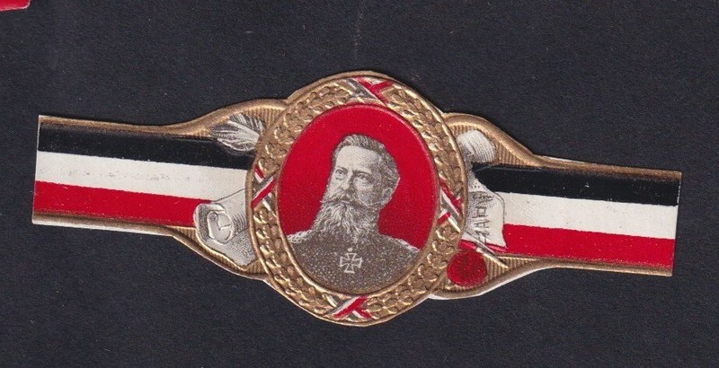 Ancienne Bague Bague De Cigare Vitola Bn145300 Homme Militaire