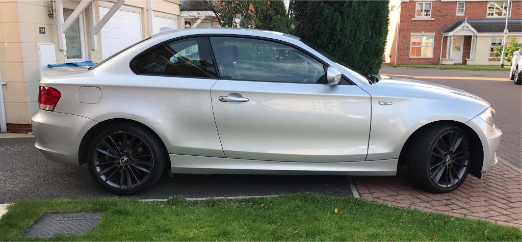 BMW 120i Sport Coupe, Silver, petrol, 2011, 41K miles in