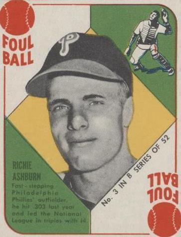 1951 年 Topps - Richie Ashburn #3