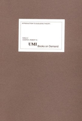 INTRODUCTION TO QUEUEING THEORY By Robert B Cooper - Hardcover **Excellent**