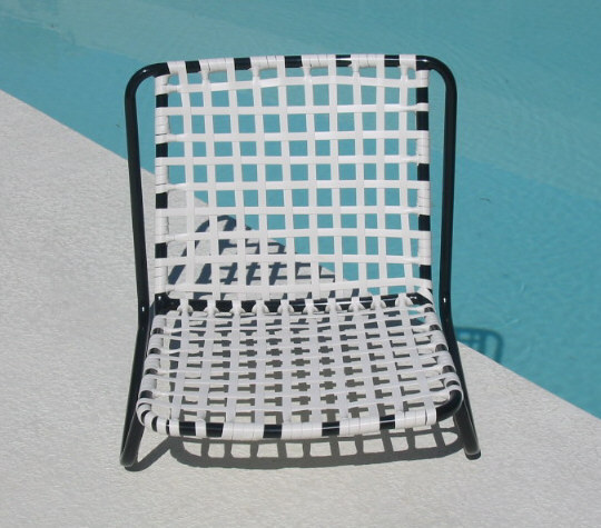 Vintage Brown Jordan Patio Low Lounge Sand Chair Refinished Lido Line