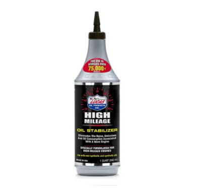 LUCAS 10118 Motor Oil Additive - High Mileage Engine Oil Stabilizer (1 Quart)