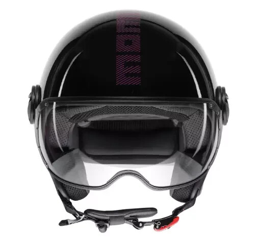 Momo Design Jet Helmet Fgtr Classic Stripes E2206 Black