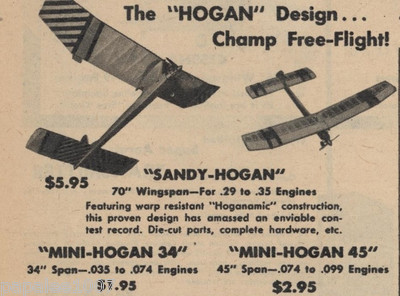 Model Airplane Plans (FF): ULTRA HOGAN 60" Nostalgic Class A by Dennis Davis