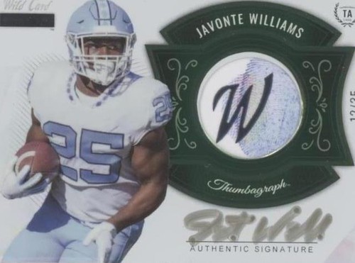 2021 Wild Card MATTE Javonte Williams #MTA-8