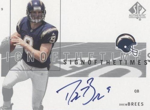 2001 SP Authentic Drew Brees #DBR