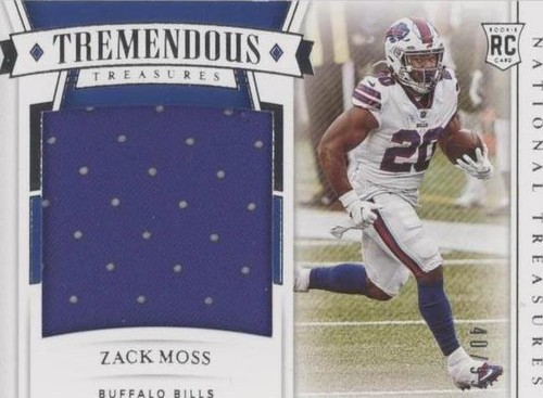 2020 Panini National Treasures Zack Moss #TTR-ZM