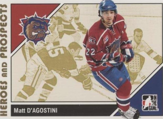 2007-08 In the Game Heroes and Prospects - Matt D'Agostini #26