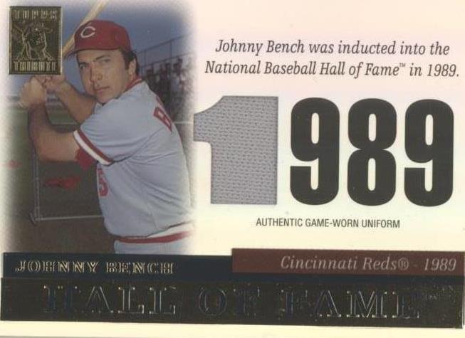 2004 Topps Tribute Hall of Fame - Johnny Bench #TR-JB2