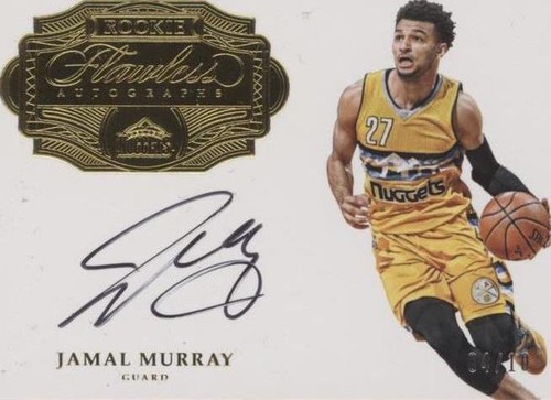 RARE! Jamal Murray Rookie Panini Flawless Tri Color Auto