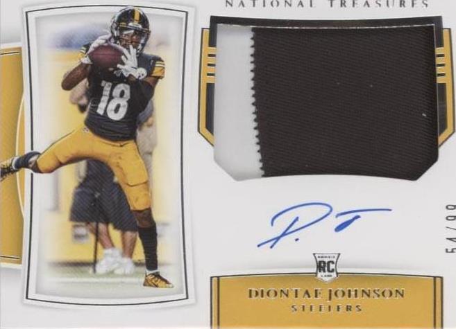 2019 Panini National Treasures Diontae Johnson #185