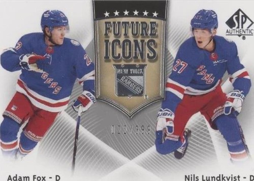 2021-22 SP Authentic - Adam Fox Nils Lundkvist #FI-20