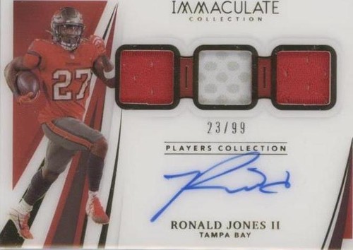 2021 Panini Immaculate Collection Ronald Jones II #IPC-RJ