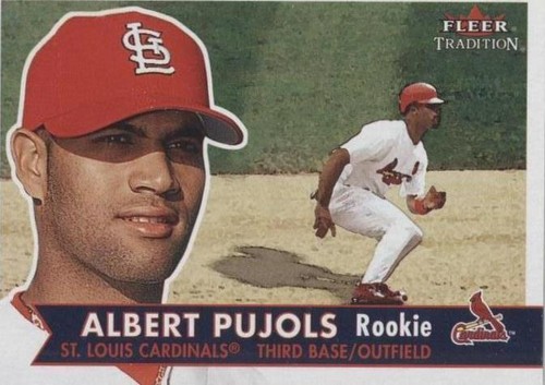 Albert Pujols 2001 Fleer Platinum Team Leaders Rookie Card