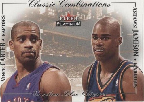 2001-02 Fleer Platinum - Antawn Jamison/Vince Carter #5CC