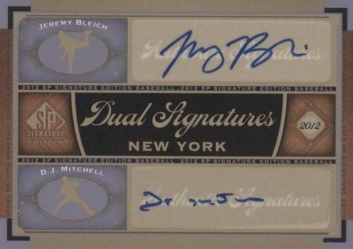 2012 SP Signature Edition - D.J. Mitchell Jeremy Bleich #NYY22
