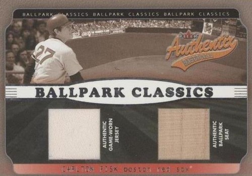 2002 Fleer Authentix - Carlton Fisk #BC - CF