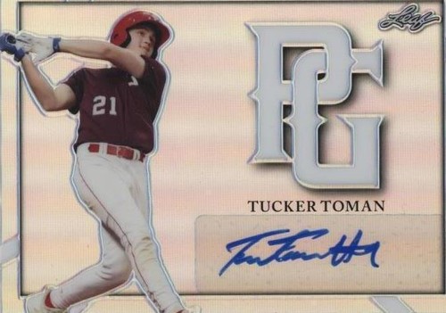 2021 Leaf Perfect Game National Showcase - Tucker Toman #BA-TT1