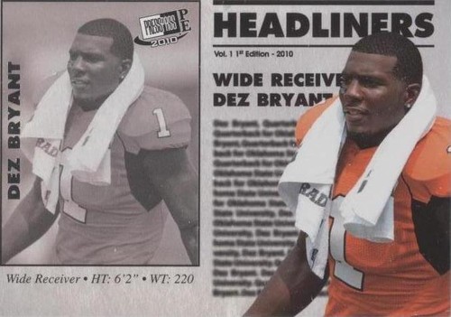 2010 Press Pass Portrait Edition Dez Bryant #HL-21