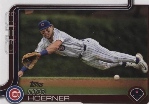 Nico Hoerner 2025 Topps Series 1 #38 Chicago Cubs Baseball