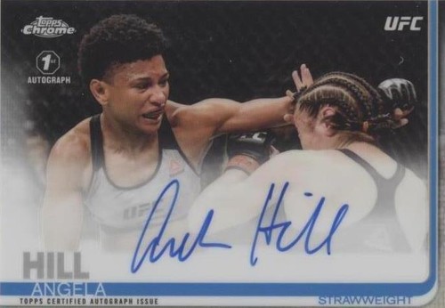 2019 Topps Chrome UFC - Angela Hill #FA-AHI