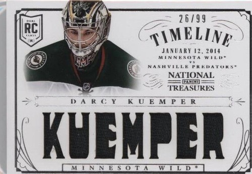 2013-14 Panini National Treasures - Darcy Kuemper #RT-DKU