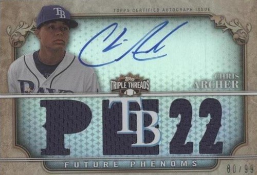 2013 Topps Triple Threads - Chris Archer #128