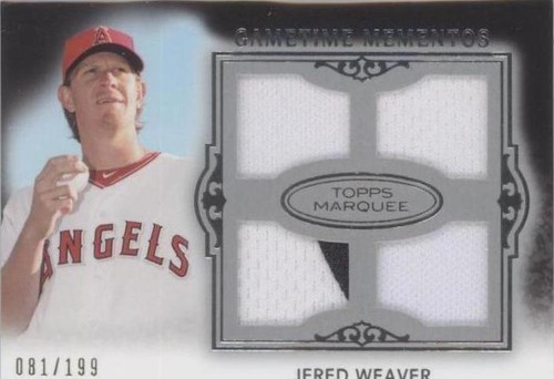 2011 Topps Marquee - Jered Weaver #GMQR-50