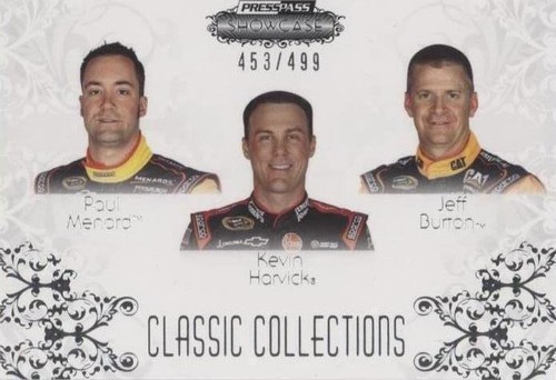 2012 Press Pass Showcase - Jeff Burton Kevin Harvick Paul Menard #55