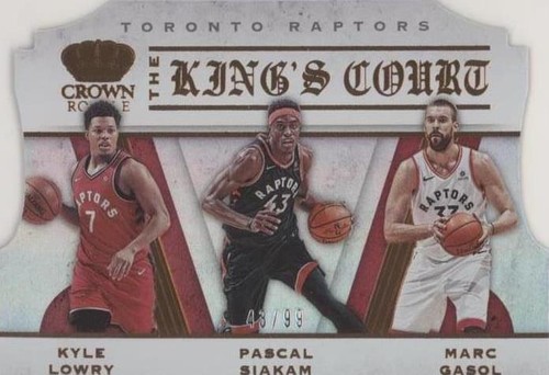 2019-20 Panini Crown Royale - Pascal Siakam/Kyle Lowry/Marc Gasol #3