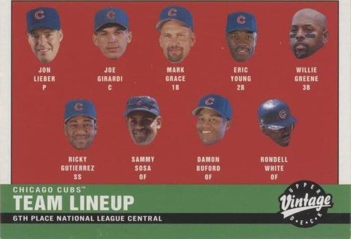 2001 Upper Deck Vintage - Damon Buford Eric Young Joe Girardi #219