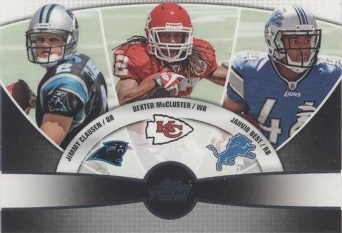 2010 Topps Prime Dexter McCluster Jahvid Best Jimmy Clausen #3Q-26
