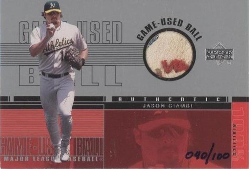 2001 Upper Deck - Jason Giambi #B-JG