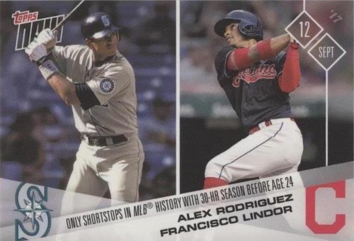 2017 Topps Now - Alex Rodriguez Francisco Lindor #592