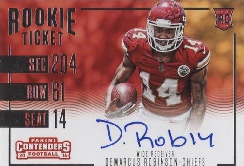 2016 Panini Contenders Demarcus Robinson #377