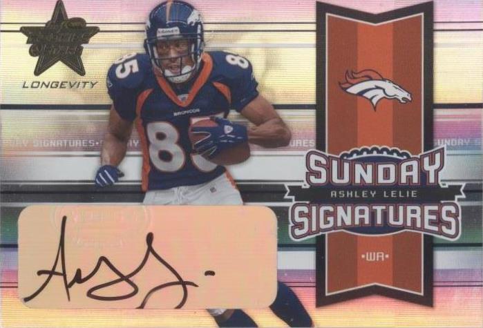 2005 Leaf Rookies & Stars Longevity Ashley Lelie #SS-4