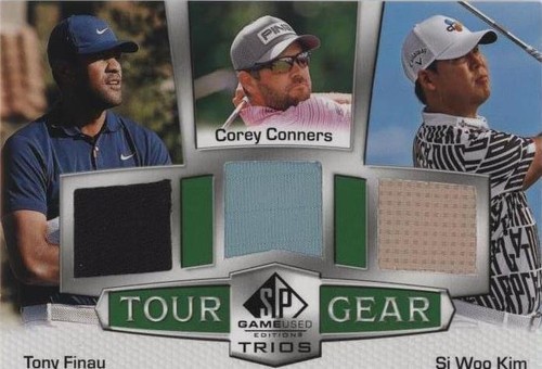2024 SP Game Used - Corey Conners Si Woo Kim Tony Finau #TG3-KFC