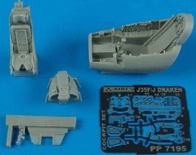 Aires 7195 1/72 J35F/J Draken Cockpit Set For Hasegawa