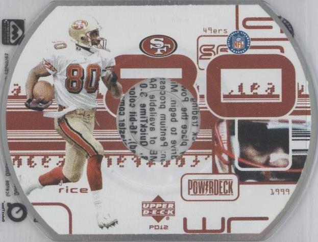 1999 Upper Deck Powerdeck Jerry Rice #PD12