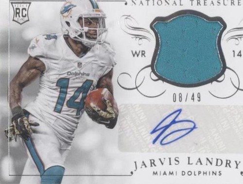 2014 Panini National Treasures Jarvis Landry #MS-JL