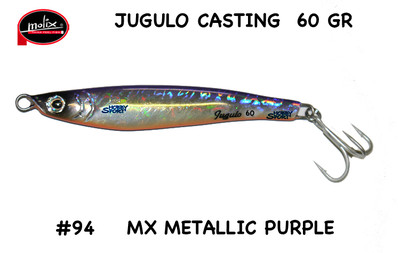 MOLIX JUGULO CASTING 60 GR COL 94 MX METALLIC PURPLE  ORIGINALE SPINNING MARE