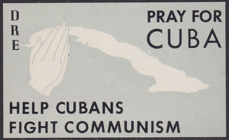 QUBA HELP FIGHT COMMUNISM MINT NEVER HINGED CINDERELLA STAMP