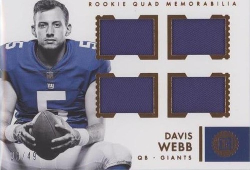 2017 Panini Encased Davis Webb #19